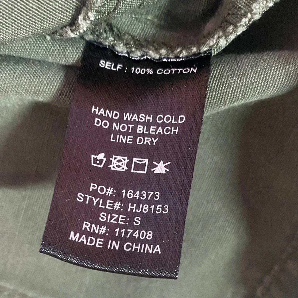 Chocolate Utility Jacket Olive Green Womens S Hooded - Picture 11 of 11